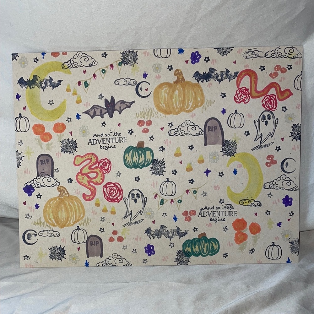 Handmade Halloween Pattern Print